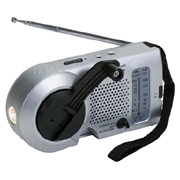 Kaito Small Hand Crank Dynamo Radio With Flashlight