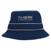 Cotton Bucket Hat With Trim