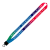 3/4″ Tie-Dye Lanyard With Plastic Clamshell  and O-Ring