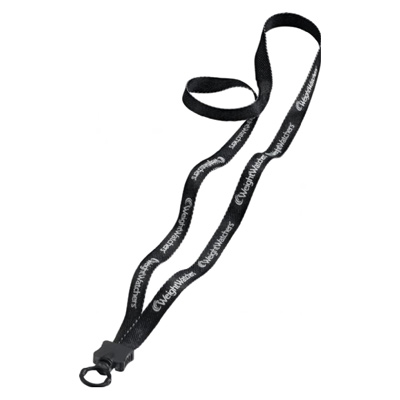1/2" Polyester Denim-Like Lanyard With O-Ring Attachment